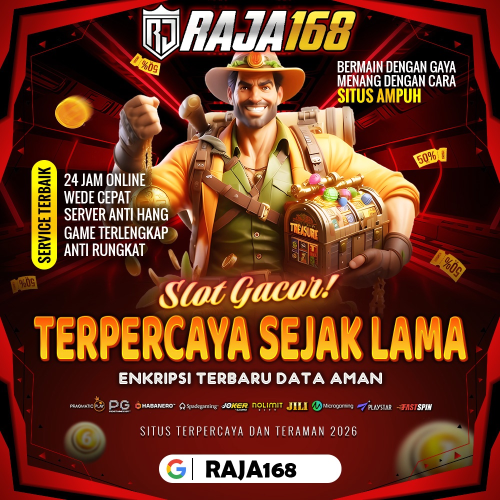 RAJA168 > TEMPAT BERMAIN SLOT GACOR TOTO 4D ANTI RUNGKAD TOTO SLOT TOGEL JITU TERBAIK 2026 image 1